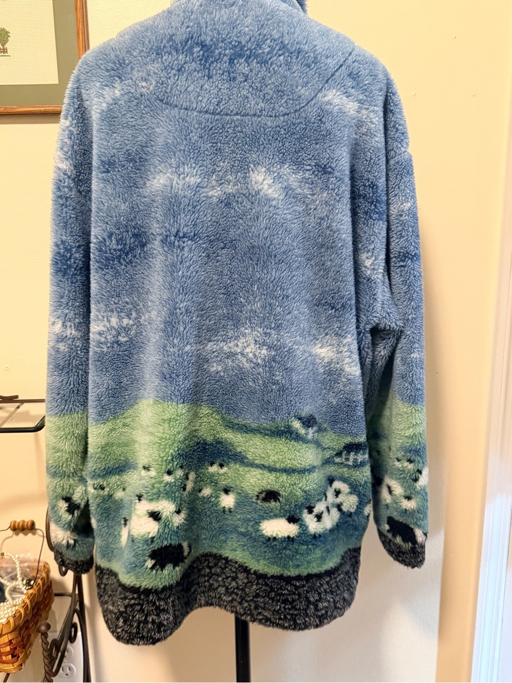 Vintage 90s Radish Countrywear Sheep Fleece | Sherpa Full Zip | Large - Picture 8 of 11